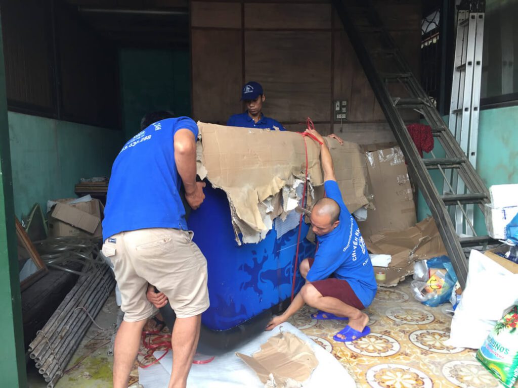 Bao bọc và đóng gói bàn bi a